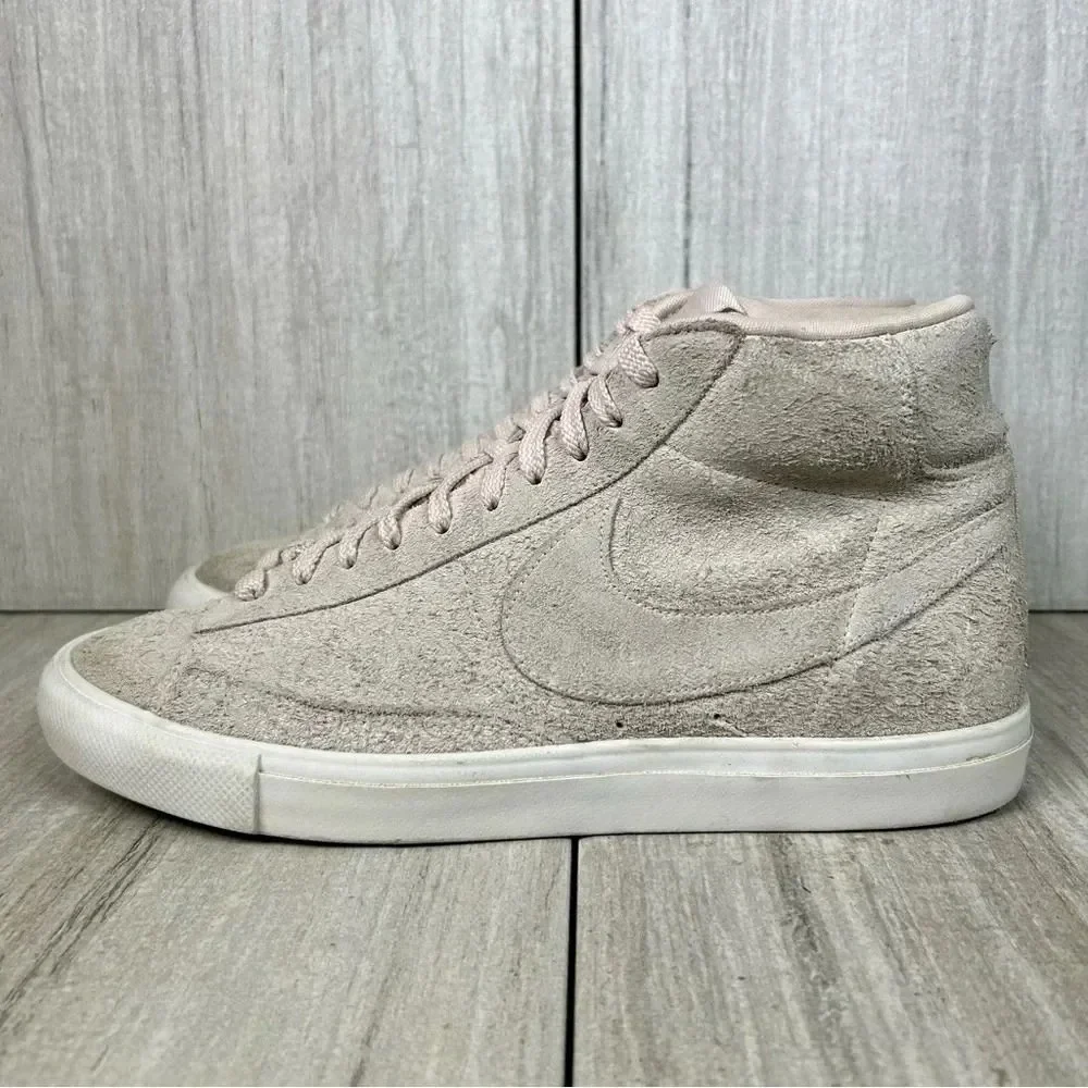 Nike Blazer Mid SlitStone Pink Suede Lace Up Sneaker Shoe Mens Size 8 Womens 9.5